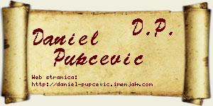 Daniel Pupčević vizit kartica